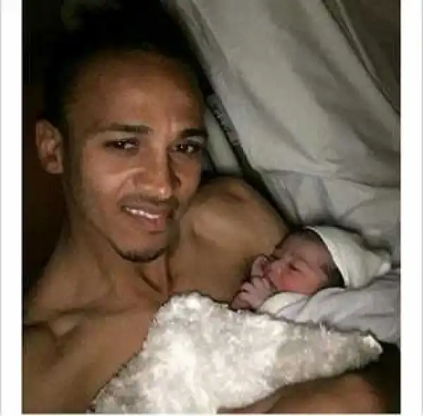 Congrats!! Footballer Osaze Odemwingie Welcomes 3rd Child